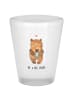 Mr. & Mrs. Panda Shot Glas Bär Baby ohne Spruch in Transparent