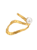 faina Women Adjustable Ring With Pearl in Gold