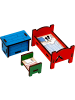 Pippi Langstrumpf Puppenhauszubehör Schlafzimmer in multicolor