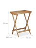 relaxdays Tabletttisch in Natur - (B)50 x (H)66 x (T)38,5 cm