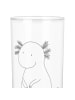Mr. & Mrs. Panda Glas Axolotl Niedlich ohne Spruch in Transparent