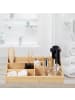 relaxdays Schreibtisch Organizer in Natur - (B)33 x (H)9 x (T)21 cm