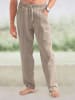 Sieh an! Schlupfjeans in beige