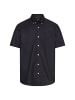 Camel Active Kurzarmhemd aus Leinenmix in Dunkelblau