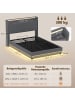 HOMCOM Bettgestell-214L x 146,5B x 113H cm-Grau