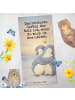 Mr. & Mrs. Panda Strandtuch Pinguine Kuscheln Design mit Spruch in Grau Pastell