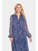 SAINT TROPEZ Kleid ValerieSZ Gerade Passform in Midnight Sail Water Strokes