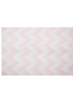 Beliani Outdoorteppich KONARLI in Rosa/Weiß - (W) 140 x (H) 0.3 x (L) 200 cm