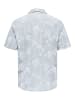 Only&Sons Tropisches Hemd mit Sommer Design Bequemes Casual Shirt in Blau-3