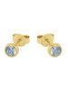 Amor Ohrstecker Gold 375/9 ct in blau