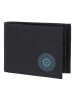 oxmox New Cryptan Geldbörse RFID Schutz 8.5 cm in schwarz-circle bloom cyan