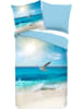 Good Morning Renforcé Wendebettwäsche in blau