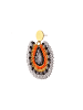 IZIA Women Earrings in Orange Multicolor