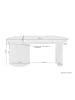 byLiving Tisch KAVALA in Travertine - 200 x 100, H 76 cm