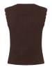 More & More schmales Rippentop, Wellenkante in brown