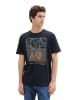Tom Tailor Print T-Shirt für Herren in blau