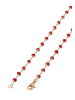 gaya Women Necklace in Rose Gold Red