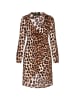 faina Women Dress in brown leo