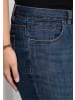 sheego Caprijeans in dark blue denim