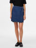 Pieces Wickelrock in Medium Blue Denim