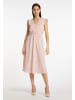 Usha Damen Kleid in Rosa Mehrfarbig