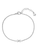 Glanzstücke München Armband Infinity aus Edelstahl in silber