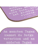 Mr. & Mrs. Panda Holzuntersetzer Spruch Hoffnung und Ruhe mit Sp... in Lavendeltraum
