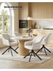 SONGMICS 2er-Set: Esszimmerstuhl Tyra in Beige-Schwarz - (B)60 x (H)81.5 x (T)58 cm
