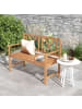 COSTWAY Gartenbank 2-3 Personen in Beige