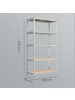 SONGMICS 2er-Set: Schwerlastregal in Silbern - (B)50 x (H)200 x (T)100 cm