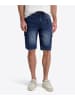 Timezone Kurze Cargo-Shorts mit Used-Waschung und Reißverschluss in Navy