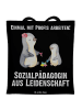 Mr. & Mrs. Panda Tragetasche Sozialpädagogin Leidenschaft mit Sp... in Schwarz