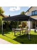 COSTWAY Pavillon 3 x 3 m in Schwarz