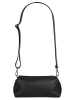 Cluty Handtasche 2 in 1 echt Leder in schwarz