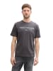 Tom Tailor T-Shirt mit Aufdruck The Casual Department 1962 in Dunkelgrau