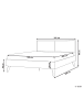 Beliani Doppelbett MONPAZIER in Braun - (W) 187 x (H) 99 x (L) 209 cm