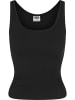 Urban Classics Urban Classics Ladies Organic Basic Rib Top 2-Pack in whitesand+black