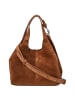 COCCINELLE C-Easy Suede - Henkeltasche S 20 cm (warm taupe) in cognac/cognac