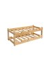 relaxdays Weinregal in Natur - (B)45 x (H)16,5 x (T)23,5 cm