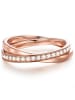 Glanzstücke München Ring aus Sterling Silber mit Zirkonia in roségold