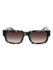 Police Unisex Sonnenbrille Quadratisch Grau