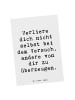 Postkarte Spruch Selbstzweifel vermeiden mit Sp... in Weiß
