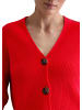 Marc O'Polo V-Neck-Cardigan relaxed in Bright Red