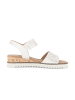 Gabor Plateau Sandalen in silber