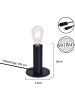 ZMH Tischleuchte 1-flammige E27 vintage in schwarz B 13cm