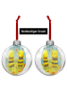 Mr. & Mrs. Panda Christbaumkugel Biene Verliebt Design ohne Spruch in Weiß