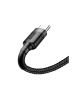 Wisam® Baseus Ladekabel Nylonkabel USB/USB-C QC3.0 3A 1M schwarz