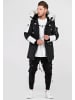 behype Parka FADE-2 in schwarz/weiß