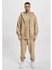 DEF Hoodie "Zip Hoody" in Braun