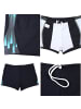 Aquarti Aquarti Herren Badehose Kurz Sportlich Streifen in schwarz Modell 1